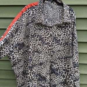 Boohoo Leopard Print Blouse